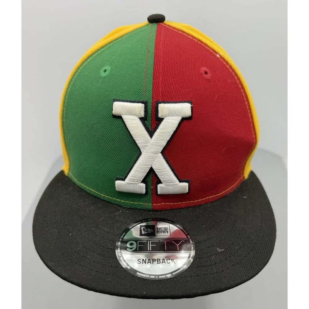 Rare New Era 9Fifty Malcolm X Snapback Hat Colorblock Logo
